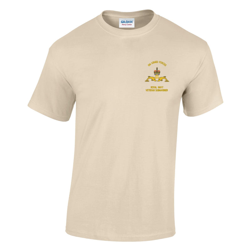 Royal Navy Veteran Submariner Cotton T-Shirt