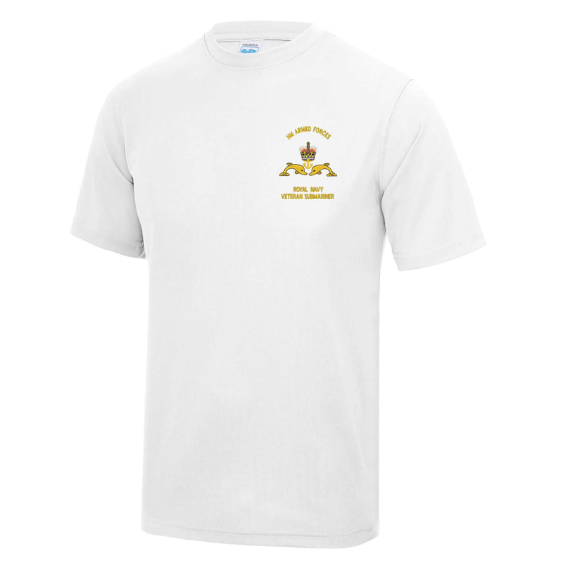 Royal Navy Veteran Submariner Polyester T-Shirt