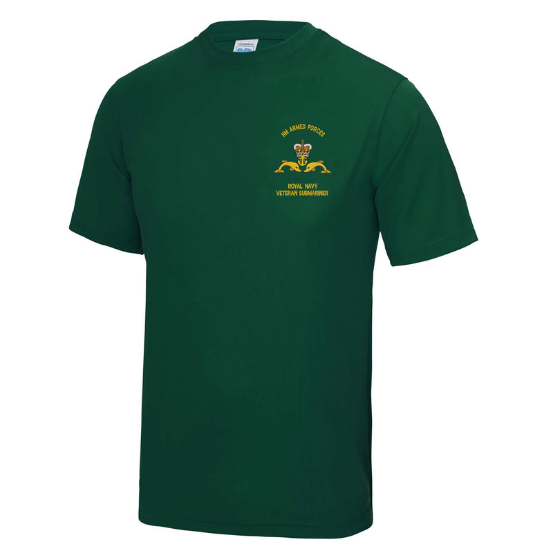 Royal Navy Veteran Submariner Polyester T-Shirt