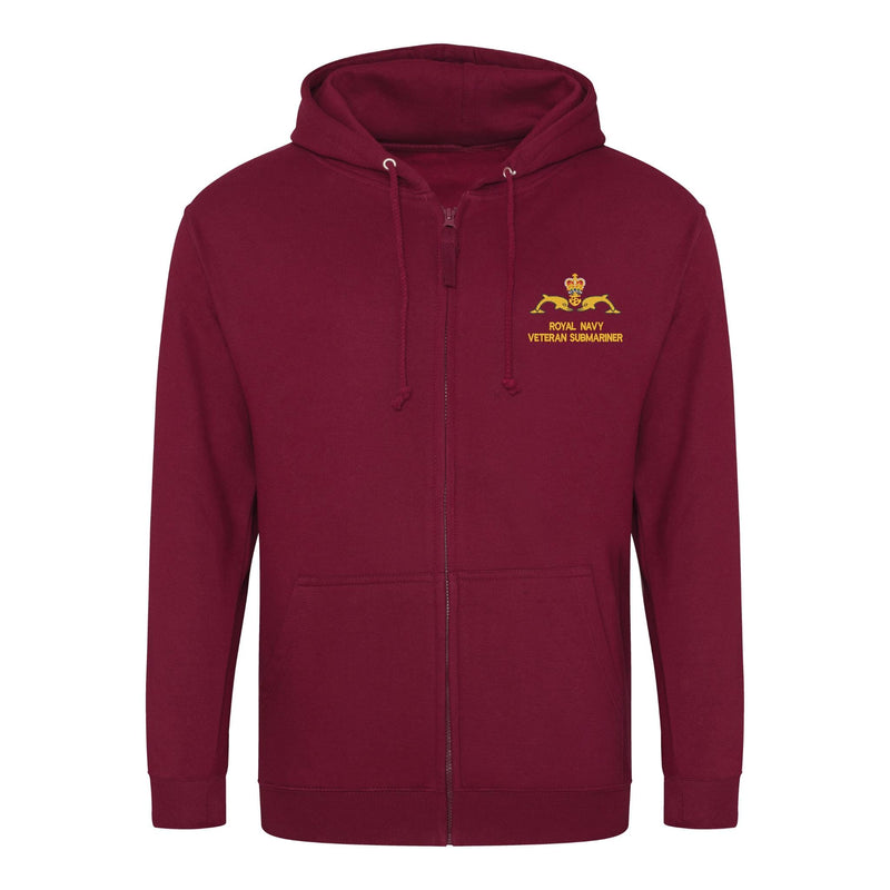 Royal Navy Veteran Submariner Zipped Hoodie