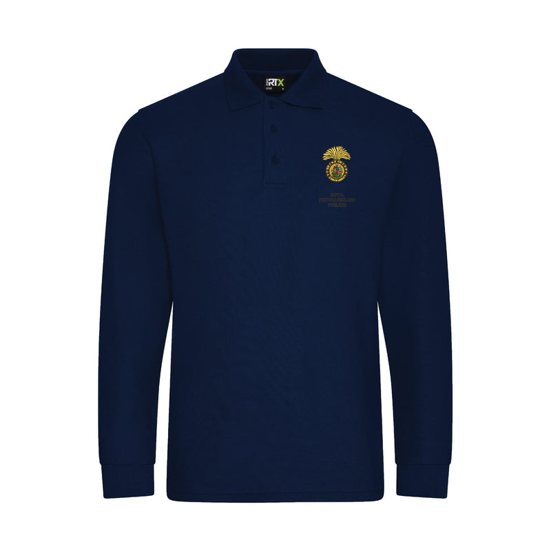 Royal Northumberland Fusiliers Long Sleeve Polo Shirt