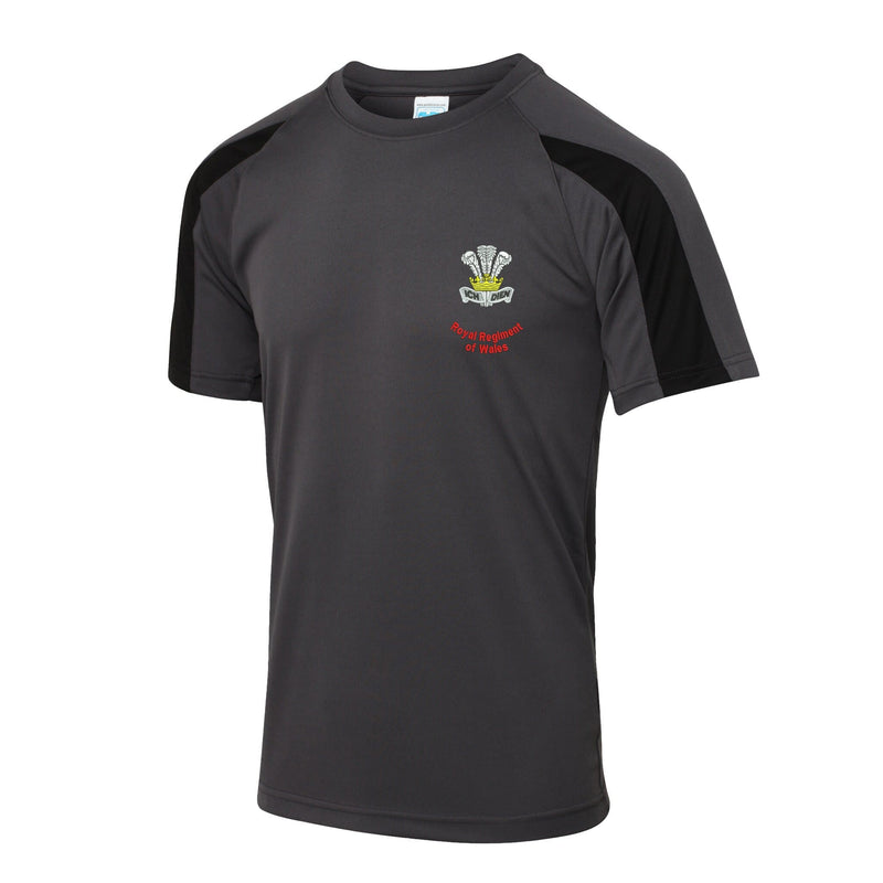 Royal Regiment of Wales Contrast Polyester T-Shirt