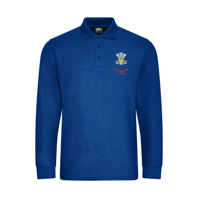 Royal Regiment of Wales Long Sleeve Polo Shirt