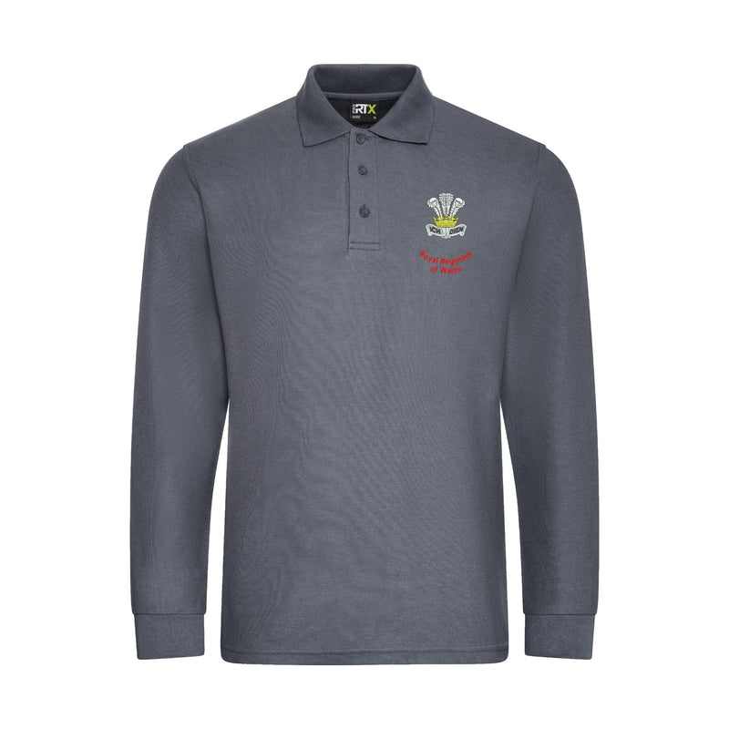 Royal Regiment of Wales Long Sleeve Polo Shirt