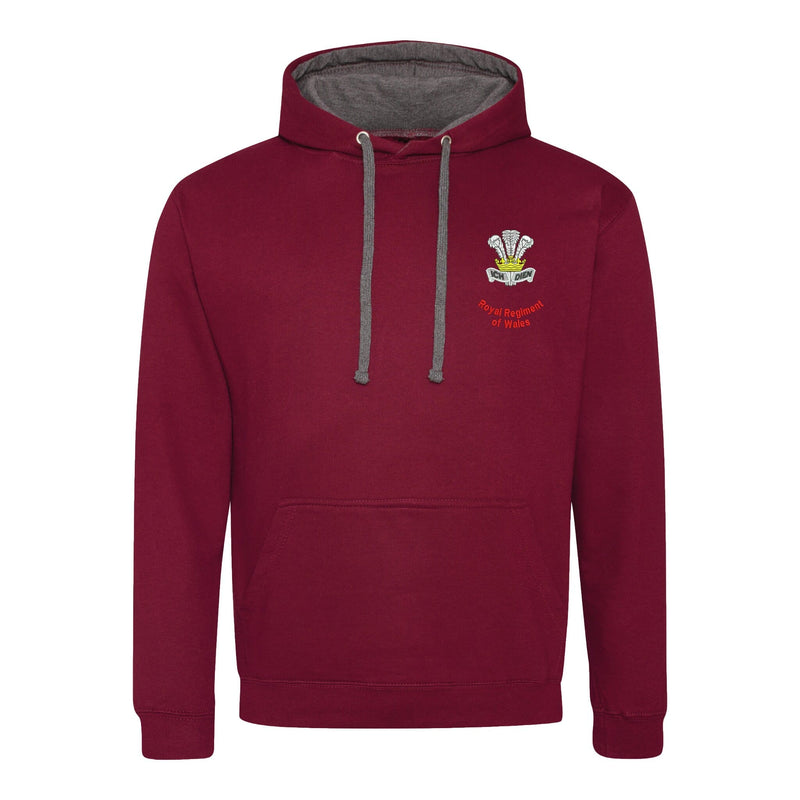 Royal Regiment of Wales Varsity Contrast Hoodie