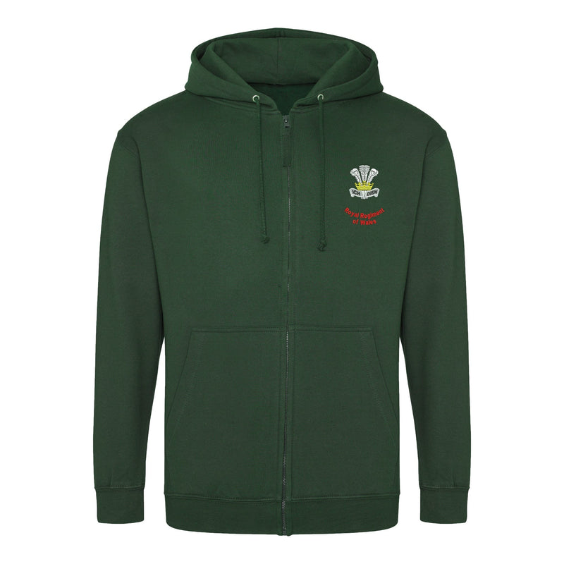 Royal Regiment of Wales Zipped Hoodie