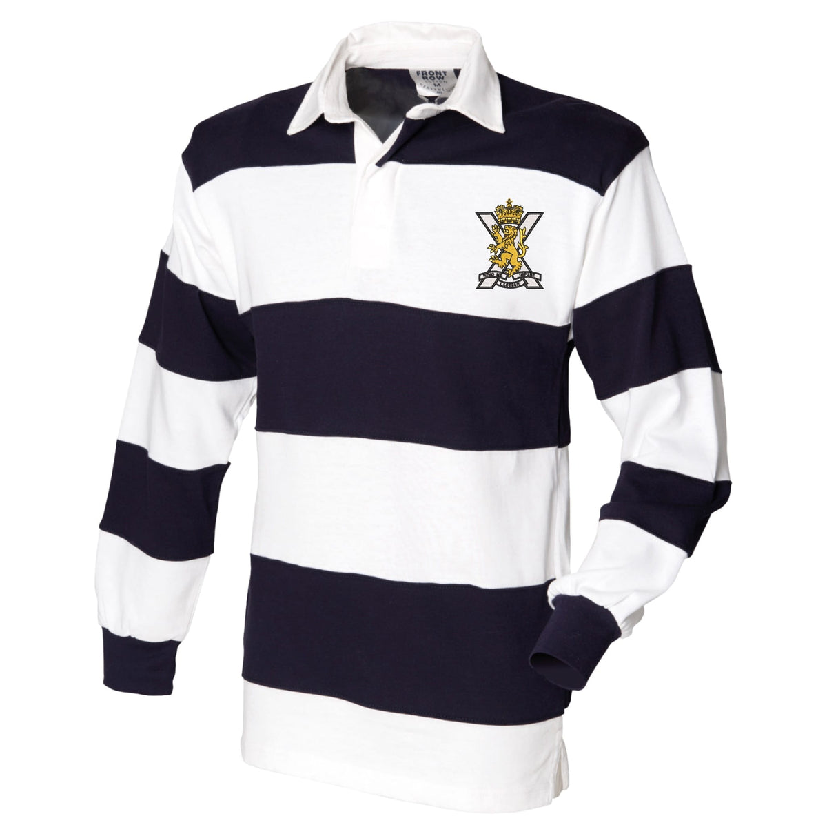 Royal Regiment of Scotland Front Row Sewn Stripe Long Sleeve Rugby Shi ...