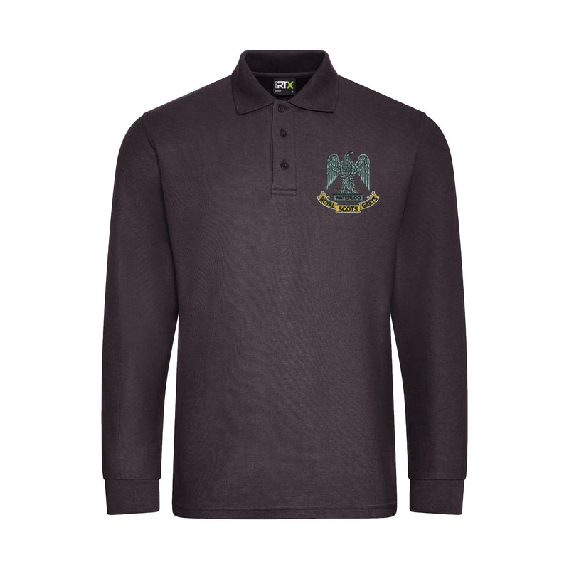 Royal Scots Greys Long Sleeve Polo Shirt
