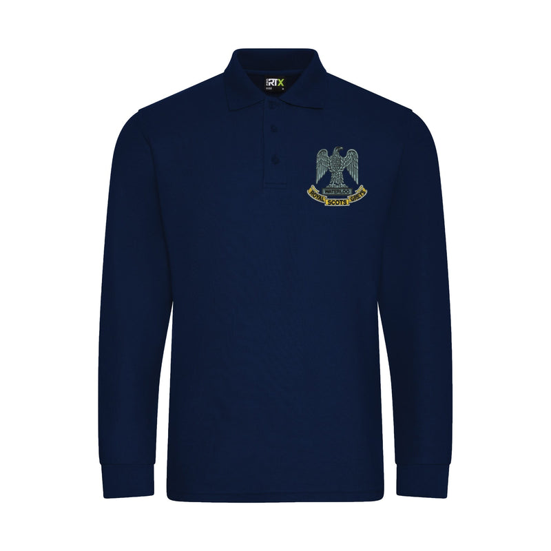 Royal Scots Greys Long Sleeve Polo Shirt