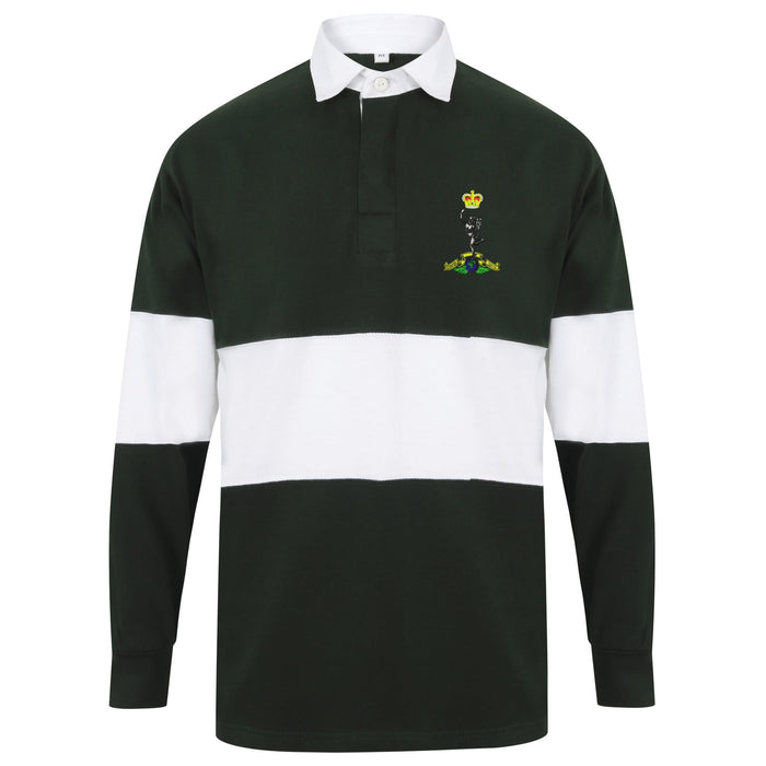Royal Signals Long Sleeve Panelled Rugby Shirt