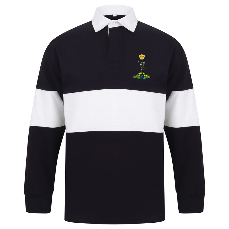 Royal Corps of Signals Long Sleeve Panelled Rugby Shirt