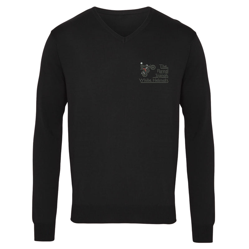 Royal Signals White Helmets Arundel Sweater Black