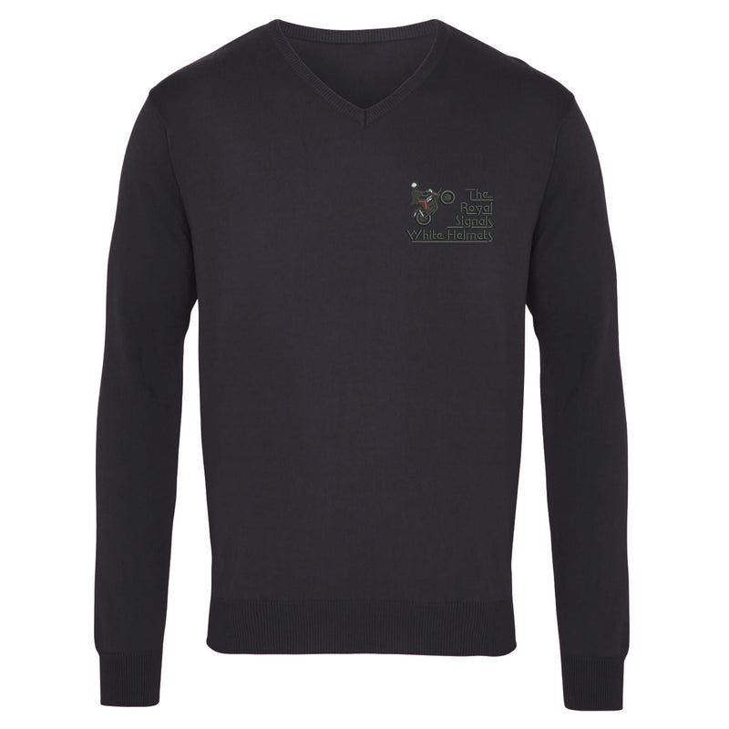 Royal Signals White Helmets Arundel Sweater Charcoal