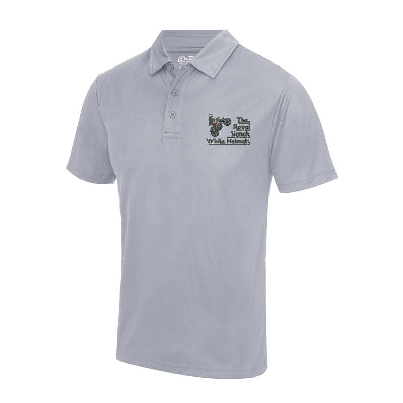 Royal Signals White Helmets Display Team Cool Polo