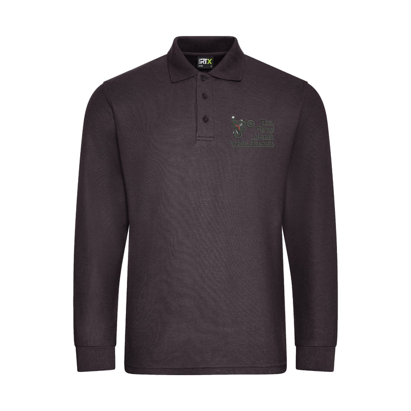 Royal Signals White Helmets Display Team Long Sleeve Polo Shirt