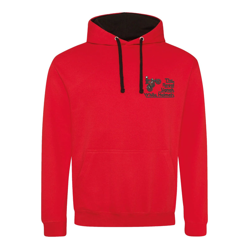 Royal Signals White Helmets Display Team Varsity Contrast Hoodie