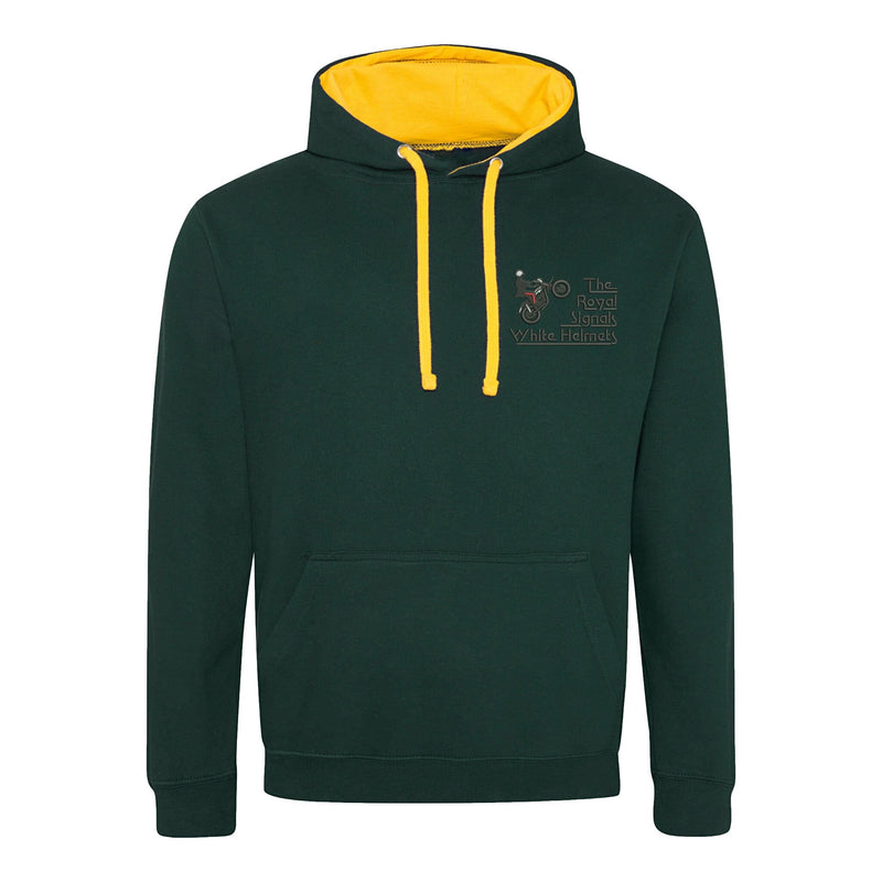 Royal Signals White Helmets Display Team Varsity Contrast Hoodie