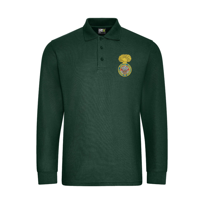 Royal Welch Fusiliers Long Sleeve Polo Shirt