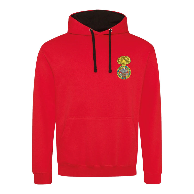 Royal Welch Fusiliers Varsity Contrast Hoodie