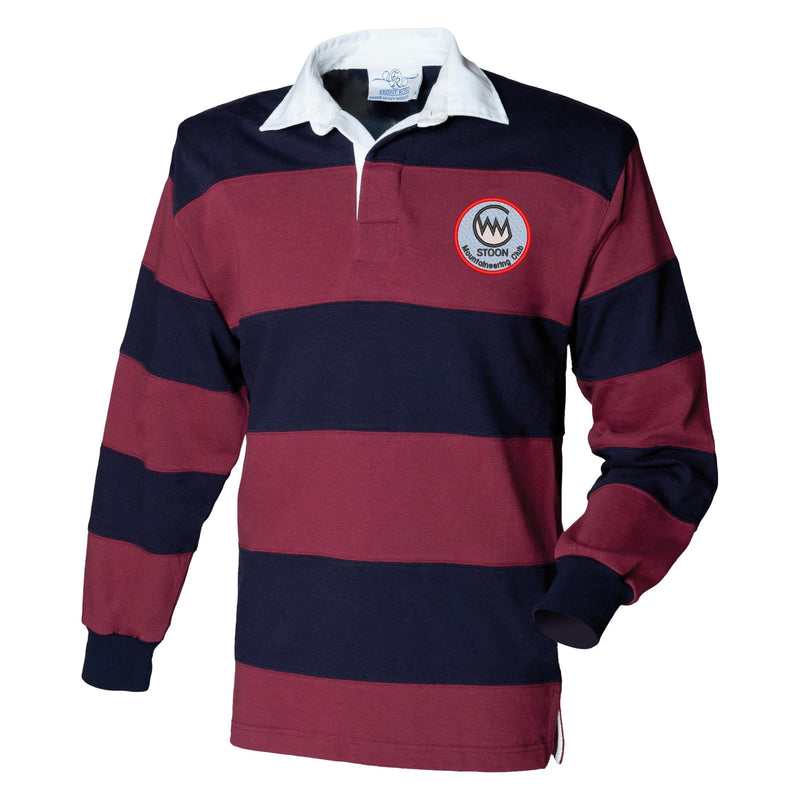 STOON Mountaineering Club Front Row Sewn Stripe Long Sleeve Rugby Shirt