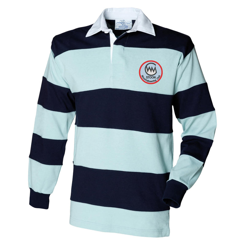 STOON Mountaineering Club Front Row Sewn Stripe Long Sleeve Rugby Shirt