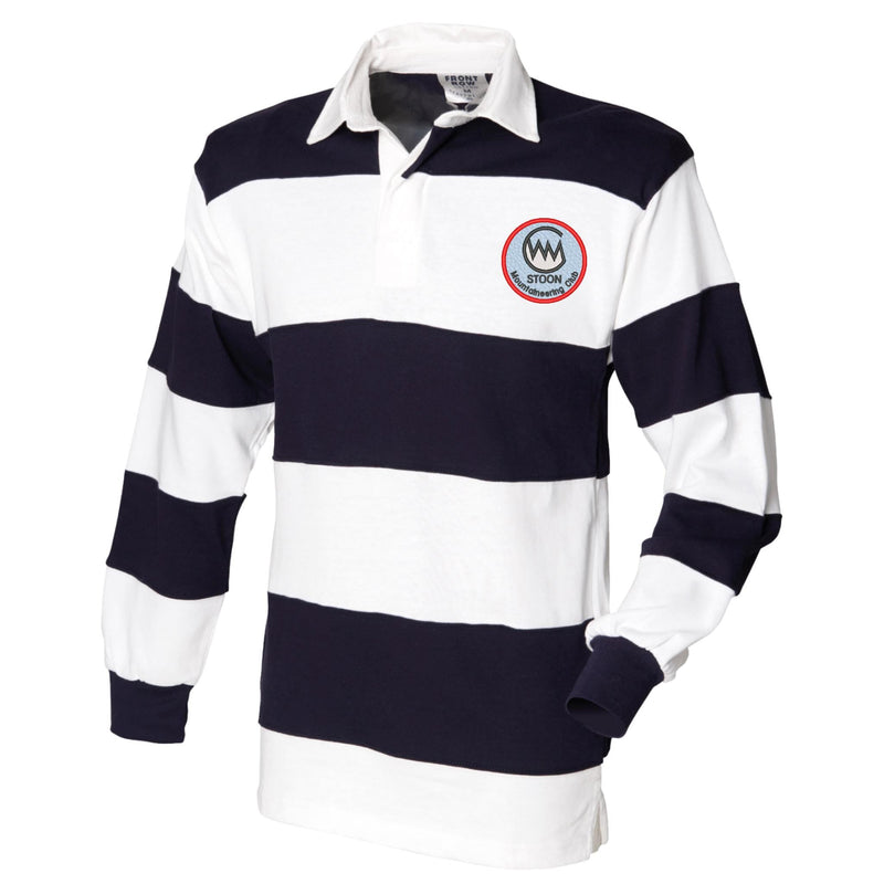 STOON Mountaineering Club Front Row Sewn Stripe Long Sleeve Rugby Shirt
