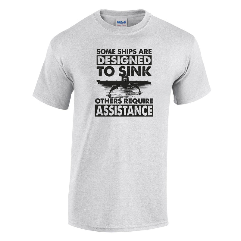 Designed to Sink Printed T-Shirt