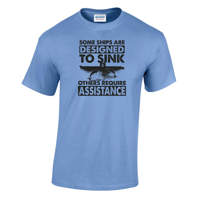 Designed to Sink Printed T-Shirt
