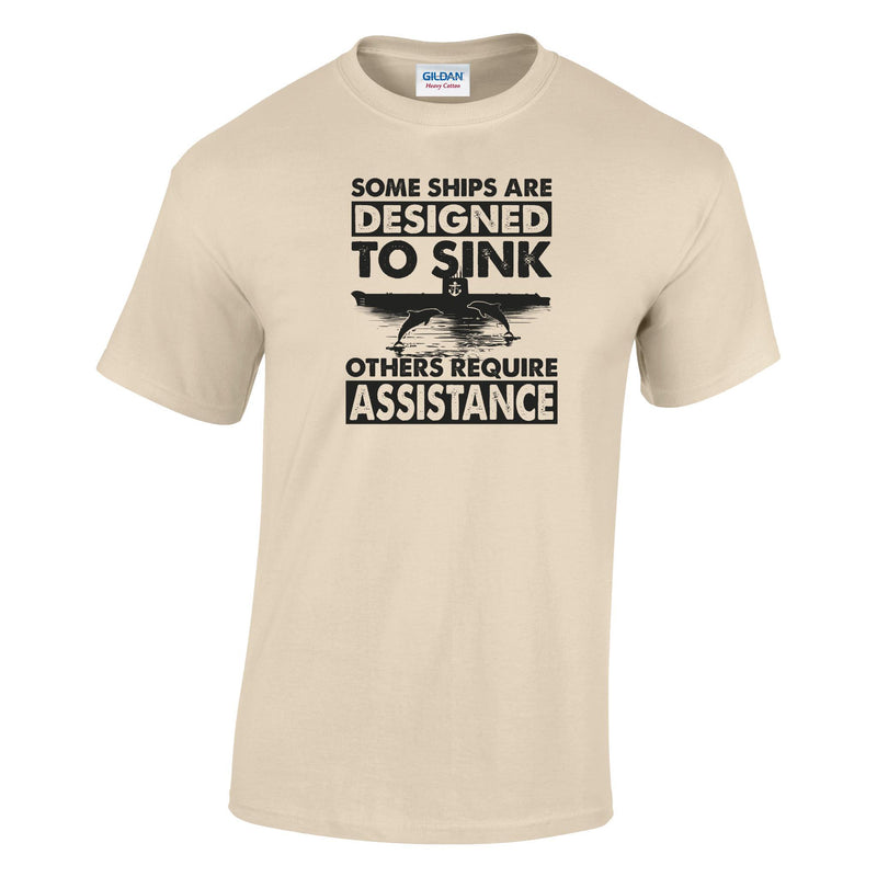 Designed to Sink Printed T-Shirt