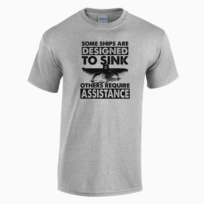 Designed to Sink Printed T-Shirt