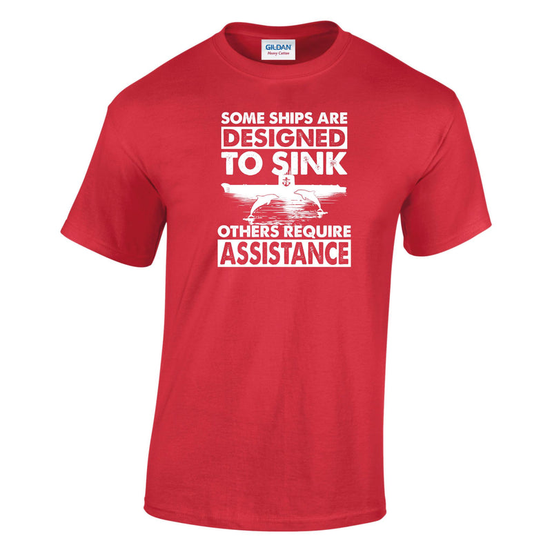 Designed to Sink Printed T-Shirt