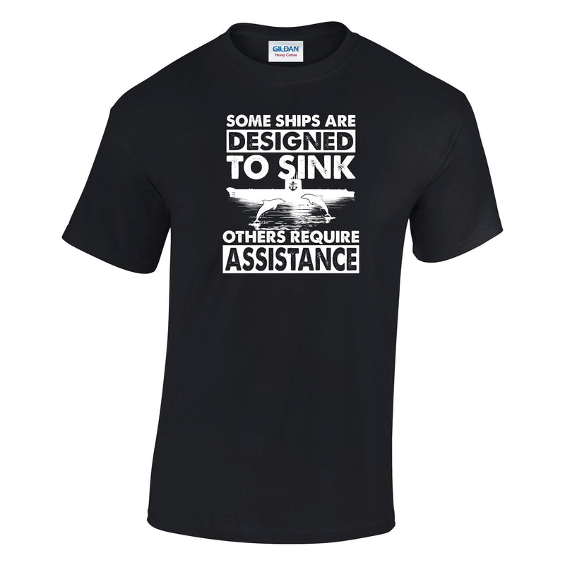 Designed to Sink Printed T-Shirt