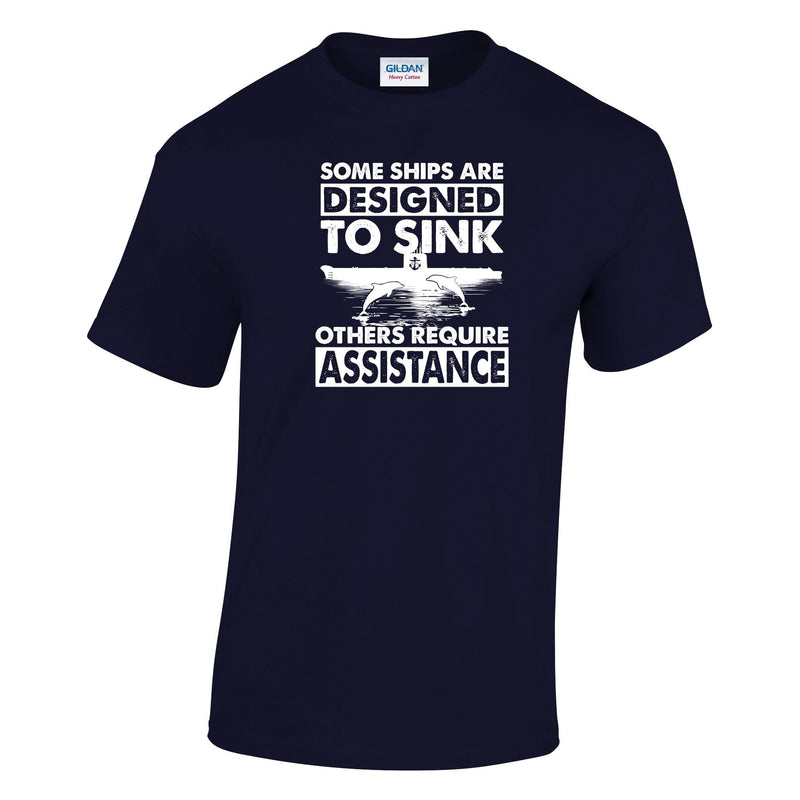 Designed to Sink Printed T-Shirt