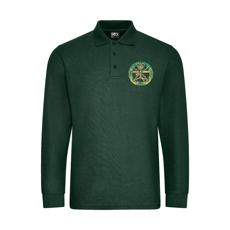 Small Arms School Corps Long Sleeve Polo Shirt