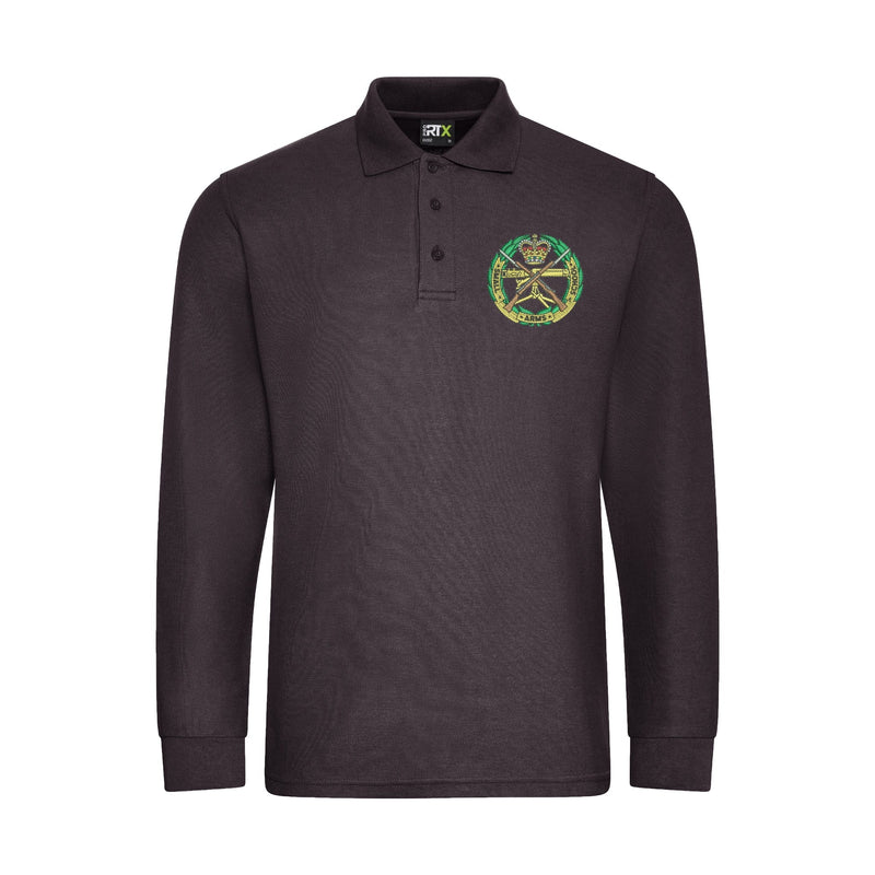 Small Arms School Corps Long Sleeve Polo Shirt