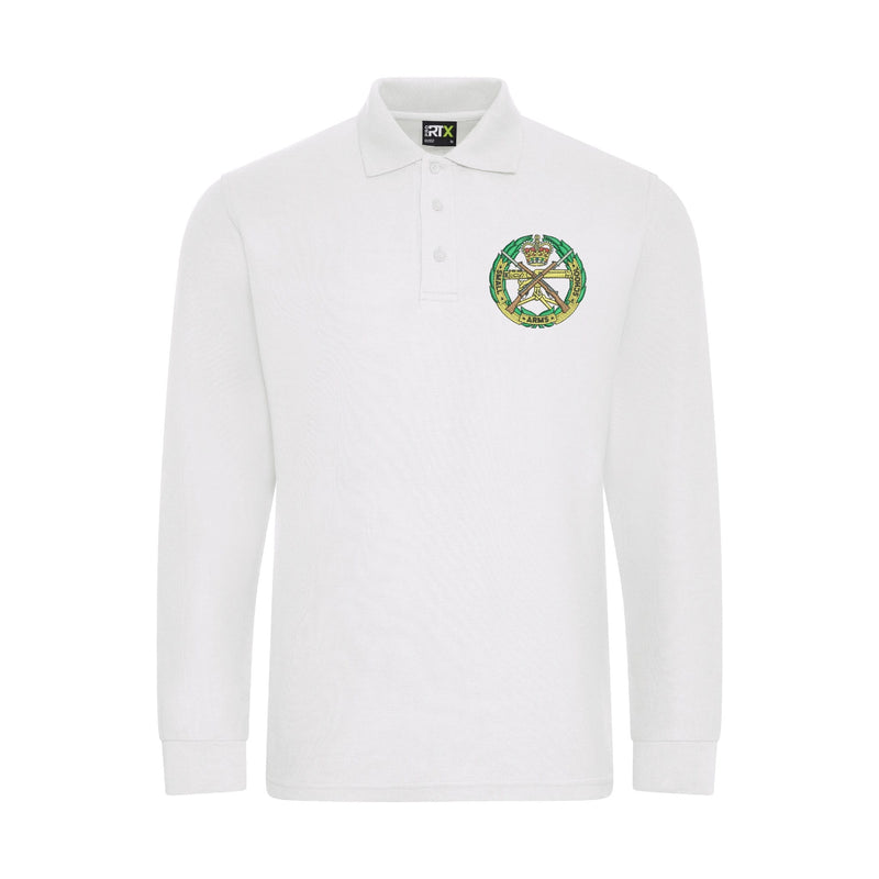 Small Arms School Corps Long Sleeve Polo Shirt