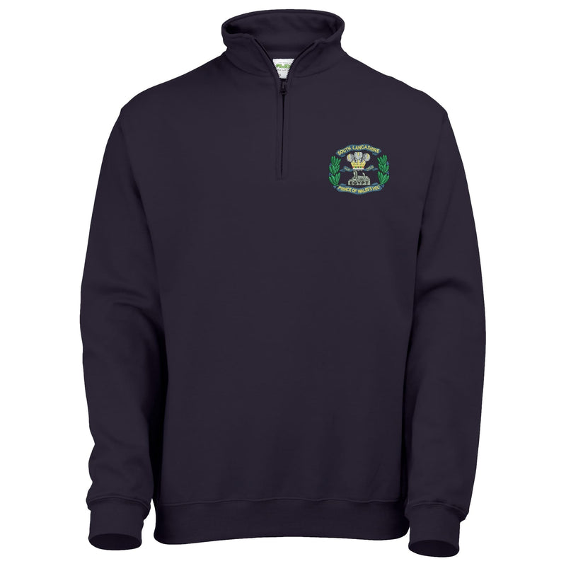 South Lancashire Regiment Quarter Zip Sweatshirt