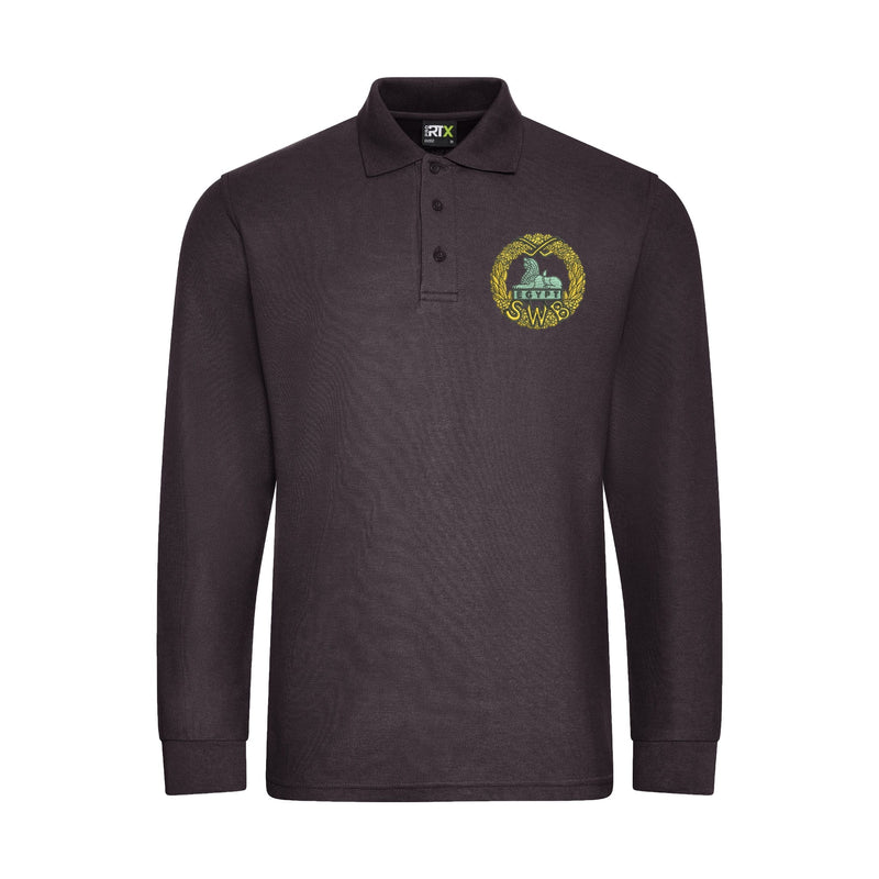 South Wales Borderers Long Sleeve Polo Shirt