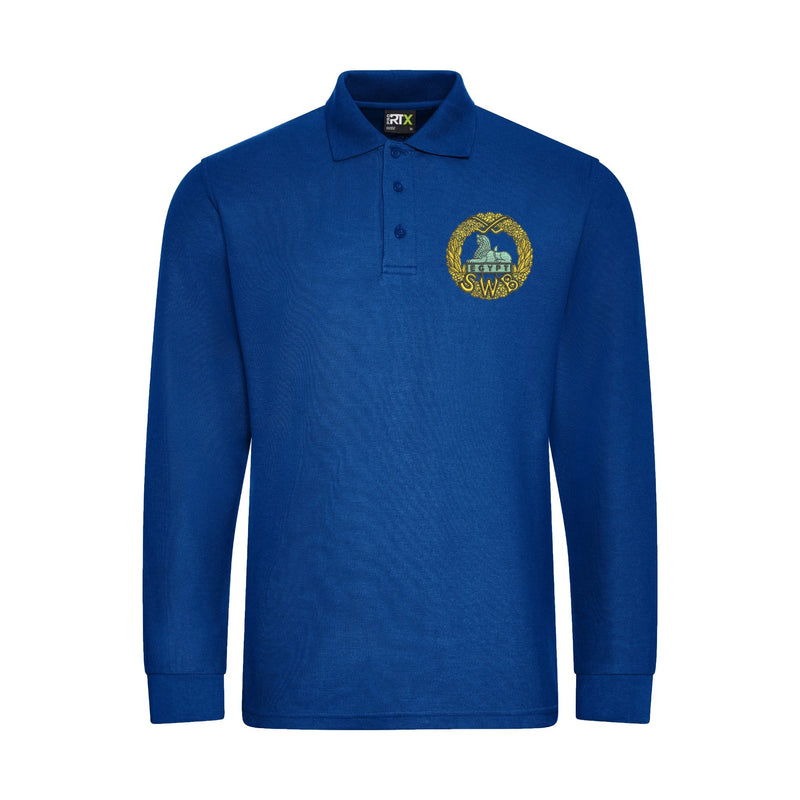 South Wales Borderers Long Sleeve Polo Shirt