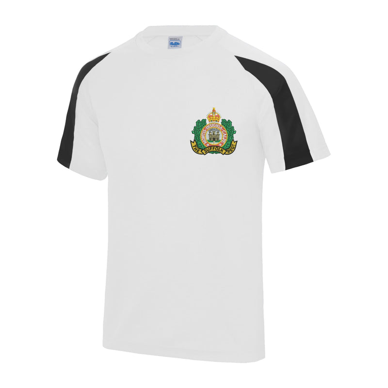 Suffolk Regiment Contrast Polyester T-Shirt