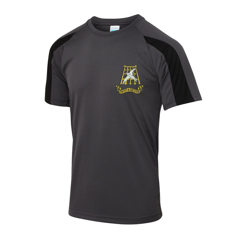 Swift and Secure Contrast Polyester T-Shirt