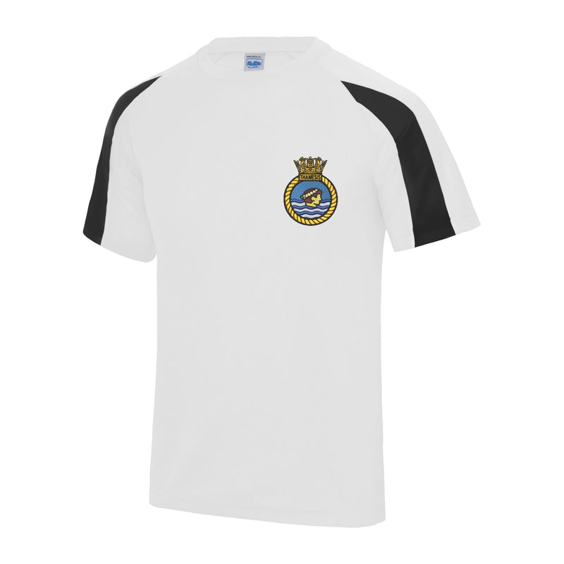 TS THAMESIS Contrast Polyester T-Shirt