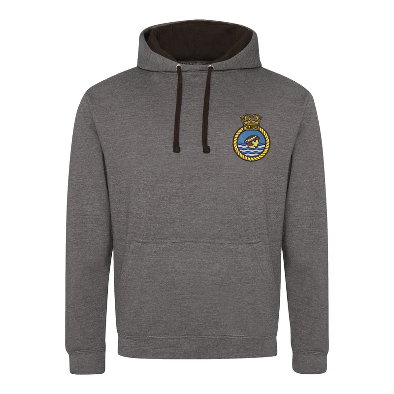 TS THAMESIS Varsity Contrast Hoodie