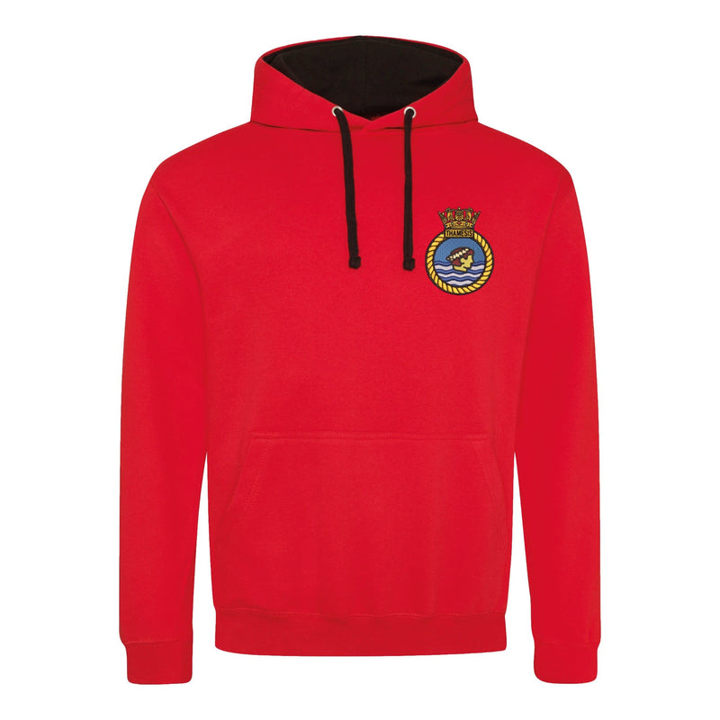 TS THAMESIS Varsity Contrast Hoodie