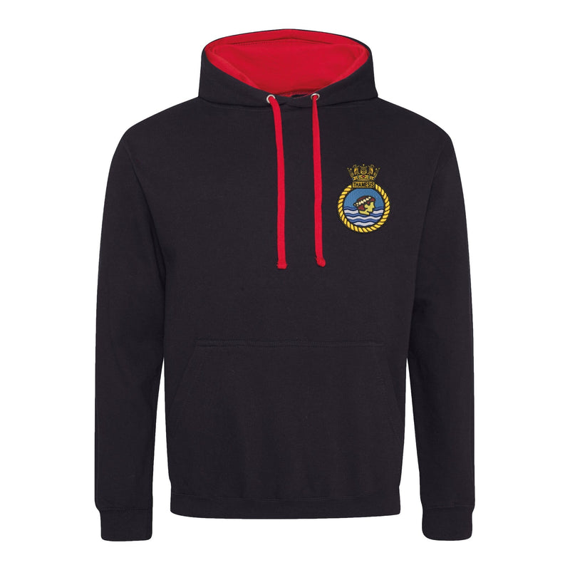 TS THAMESIS Varsity Contrast Hoodie