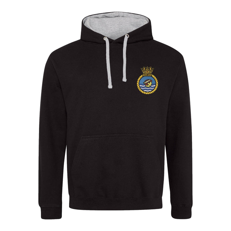 TS THAMESIS Varsity Contrast Hoodie