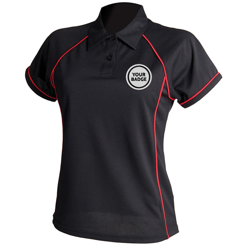 Womens Performance Polo - Choose Your Badge
