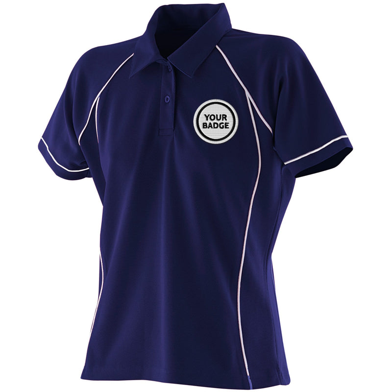 Womens Performance Polo - Choose Your Badge