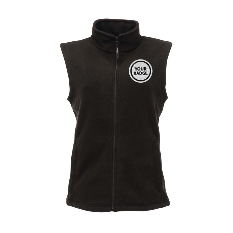 Womens Fleece Bodywarmer - Choose Your Badge