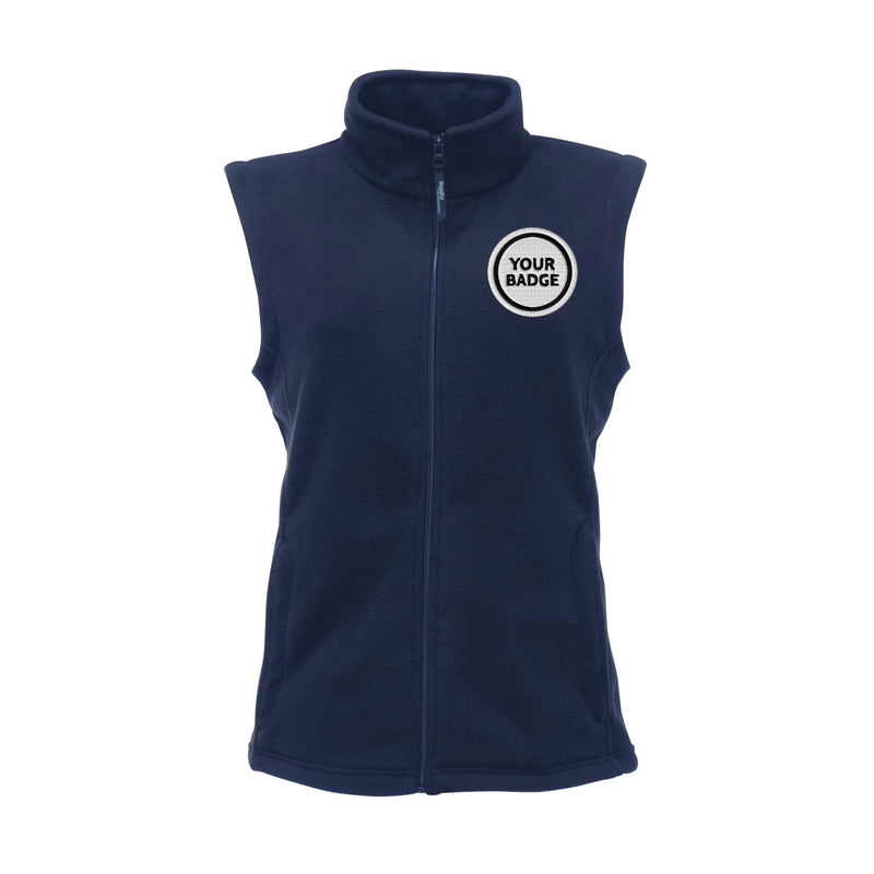 Womens Fleece Bodywarmer - Choose Your Badge